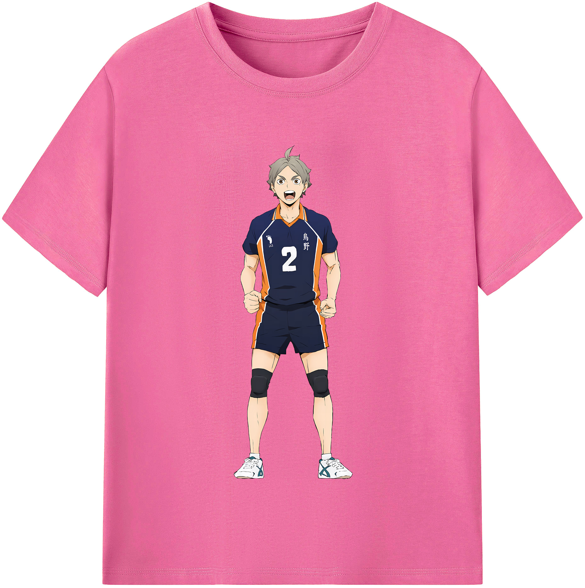 （画像用） ハイキュー!! Haikyu!! レディースカジュアルプリントTシャツ（綿100％）